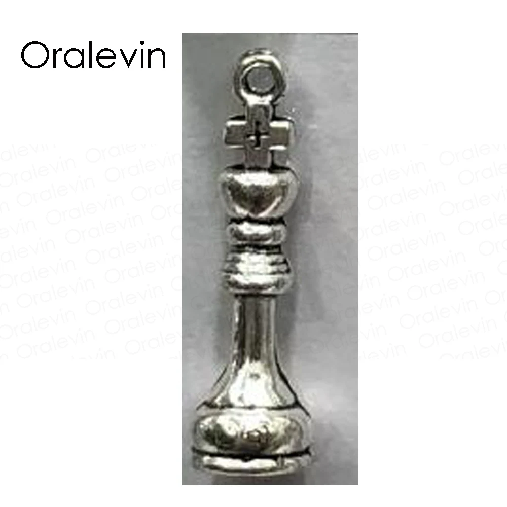 Chess Piece Charm Collection Antique Silver Tone Charms Pendants Jewelry DIY Making Handmade Crafts 30Pcs/Lot | Украшения и