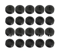 10pairs 10mm od black electric tool plastic carbon brush holder back cap cover male screw thread slotted used in most motors