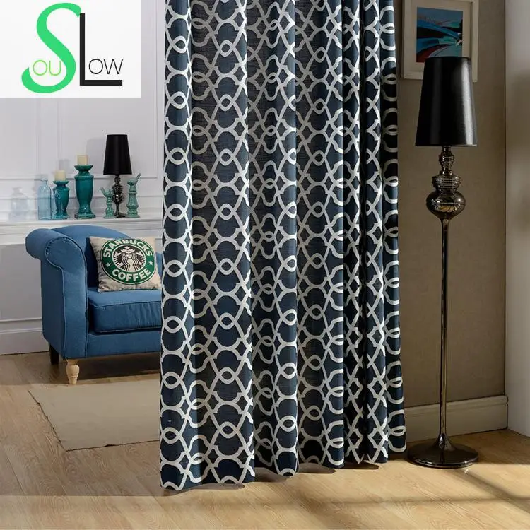 Занавеска из хлопчатобумажной ткани Slow Soul Гардина с французским окошком