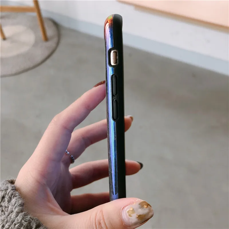 Blu-ray 3D серый чехол для iphone X 10 6 6s 7 8 puls Чехлы IMD Мягкий силиконовый | Мобильные