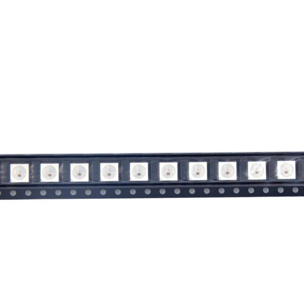 Светодиодный чип WS2812B с интеллектуальным управлением 10 ~ 1000 шт. 5050 RGB SMD