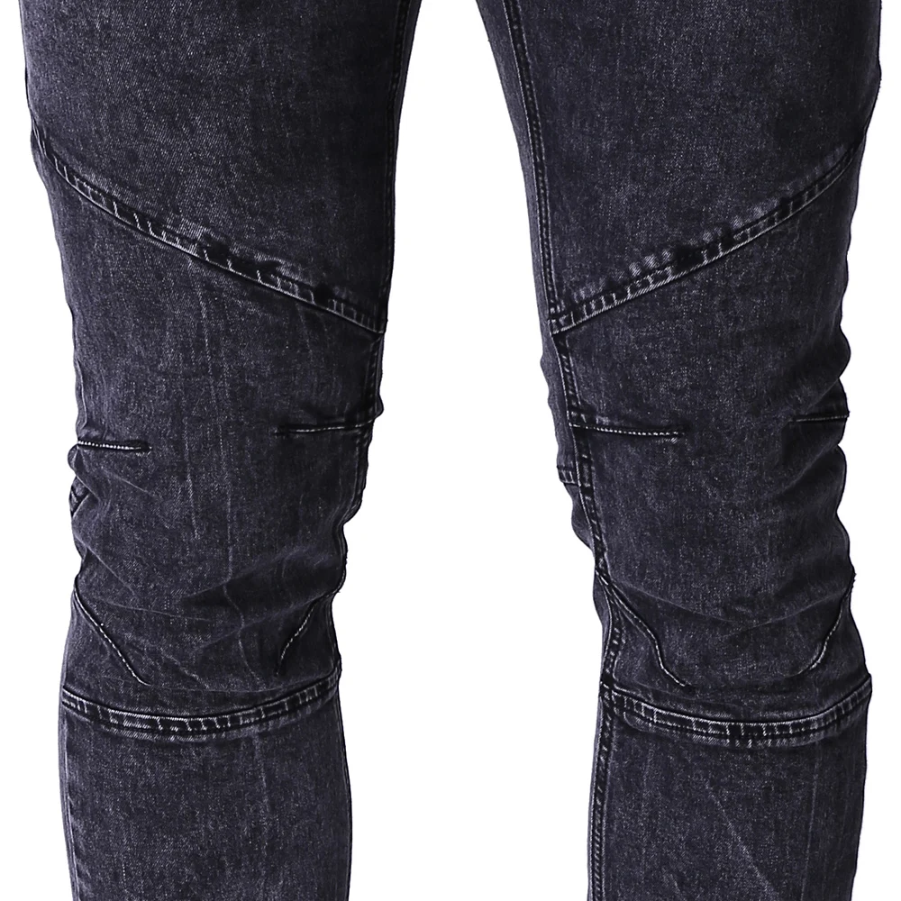 Джинсы мужские байкерские облегающие на молнии модель Y2033 2017|jean fashion|jeans americanjean