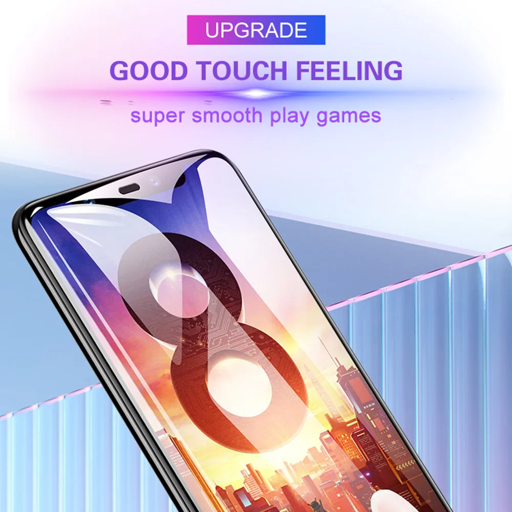 Закаленное стекло FCOWB для Xiaomi Mi8 SE твердость 5D 9 H полное покрытие полноэкранная