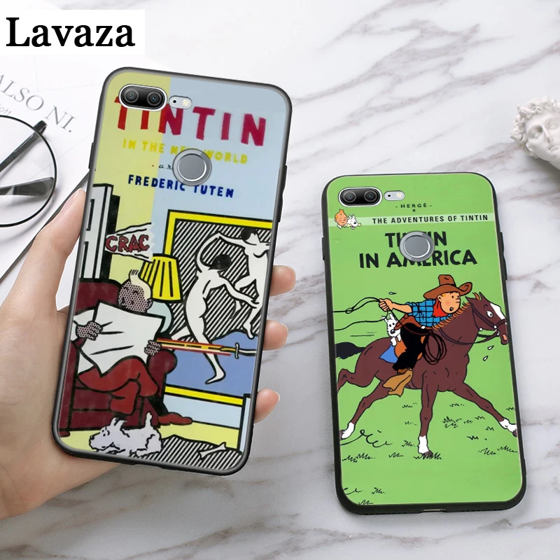 Разноцветный силиконовый чехол Adventures of Tintin для Huawei P8 Lite 2015 2017 P9 2016 Mimi P10 P20 Pro P Smart Z
