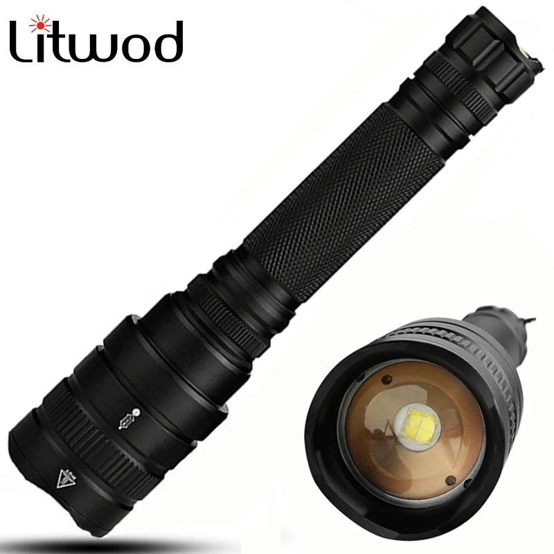 Litwod Z20 XHP70.2 XHP50 zoom Тактический мощный светодиодный фонарик Фонарь для
