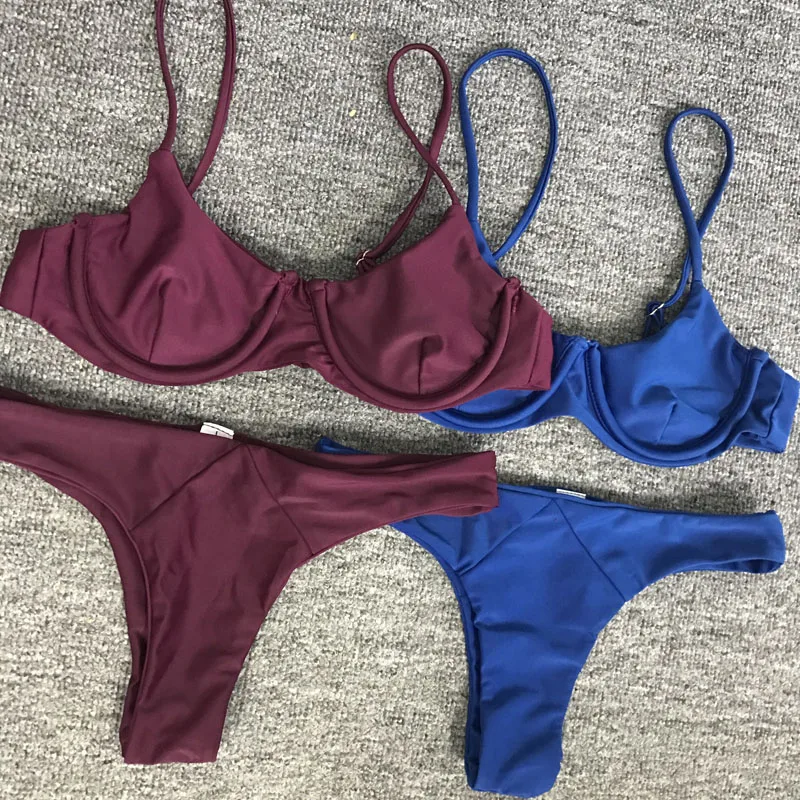 

Bikini 2019 Set Swimwear Push-Up Padded Bra Swimsuit Women Bathing Suit Women Sexy Bikini Women Two Piece Suits Sexy Bikini Set