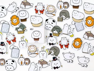 Декоративная наклейка в виде спящего кота (1 лот = 10 упаковок)