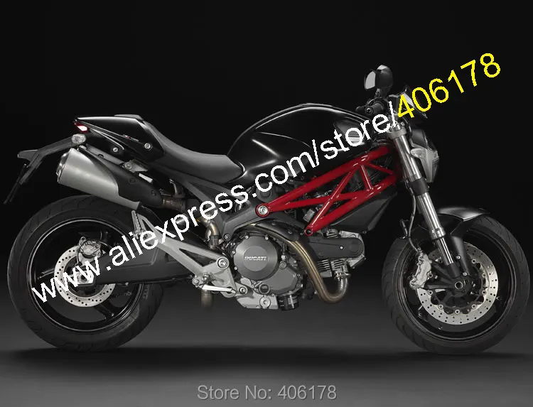 Для поездок на мотоцикле Ducati 696 795 796 M1100 2009 2010 2011 2012 2013 1100 1100S Черный Новый ABS кузова