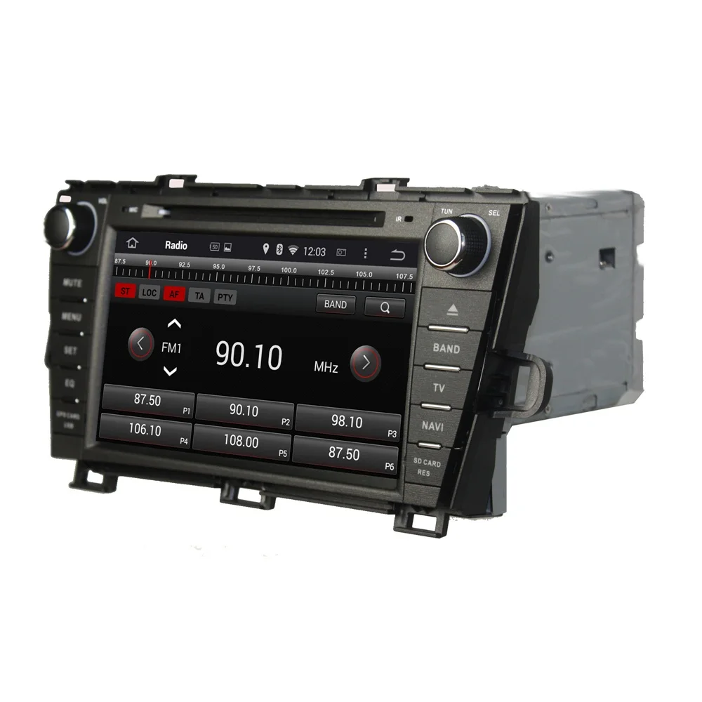 Navirider Android 9,0 автомобильный Радио плеер для Toyota Prius 2009-2013 Автомобильный gps головное устройство мультимедийная Поддержка камеры и рулевого колеса