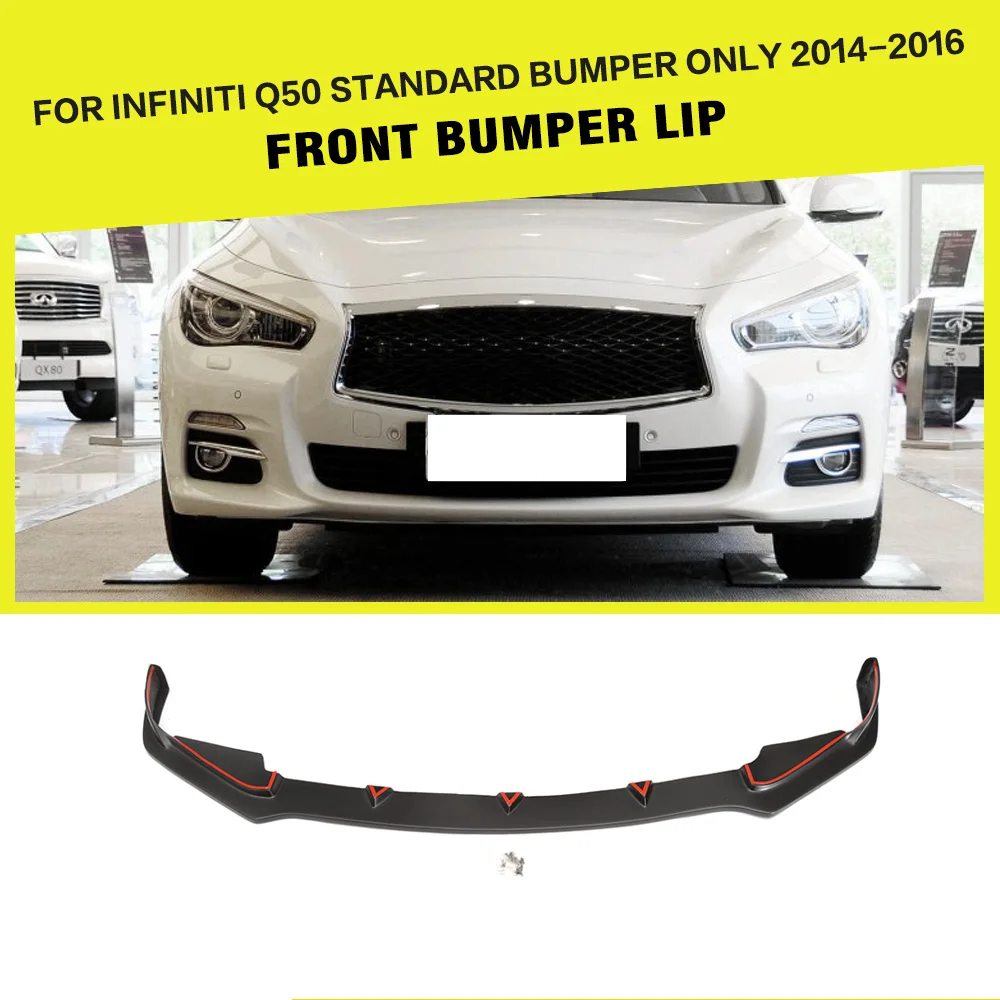 Праймер для переднего бампера разветвитель Infiniti Q50 Santdard только 2013 2017|lip splitter|front