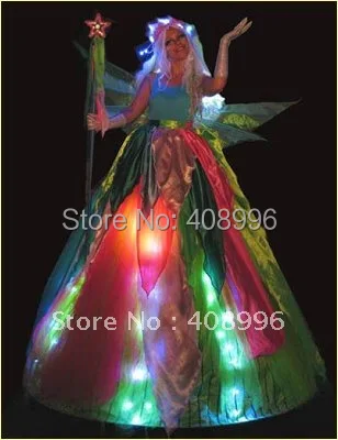 Светящееся платье со светодиодной подсветкой/светящееся платье/сказочная юбка/01