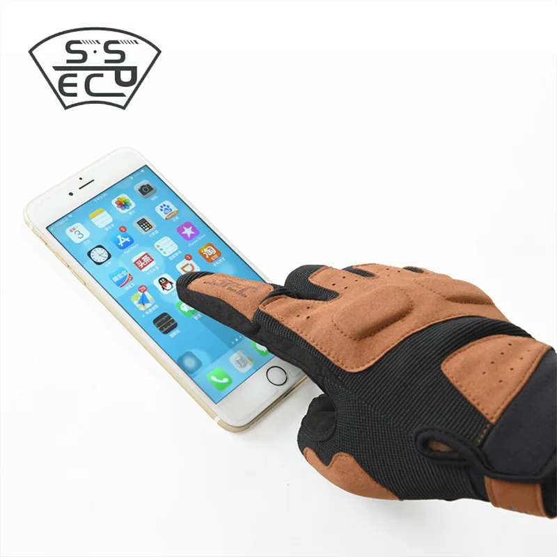 SSPEC Мотоциклетные Перчатки защитные гоночные перчатки с сенсорным экраном