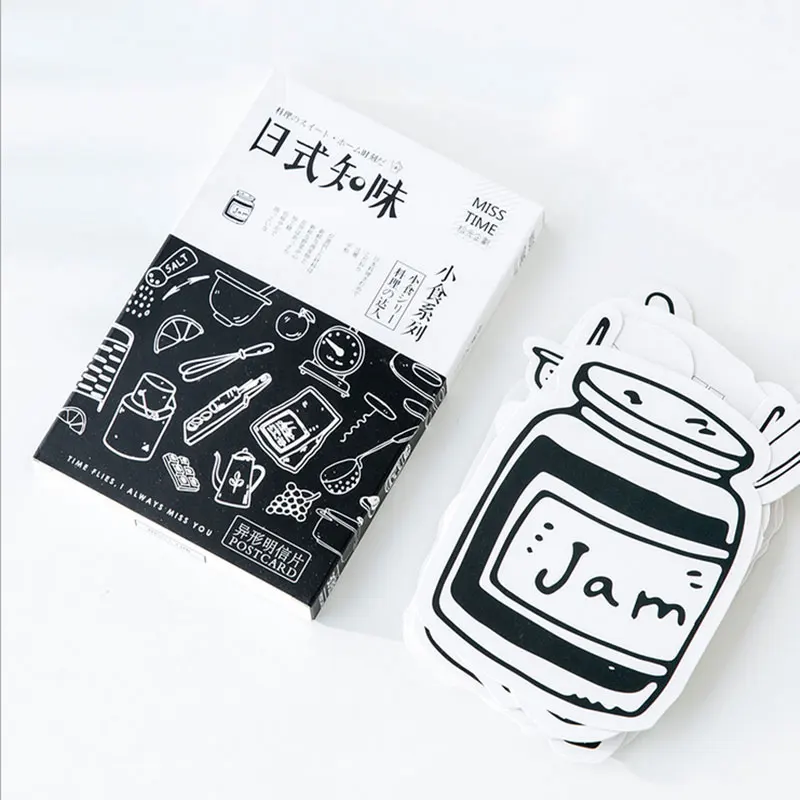 30 шт./лот Японская Открытка для закусок гетероморфизм поздравительная открытка