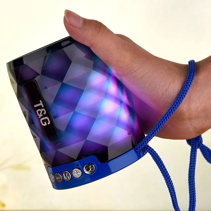 Беспроводной лучший Bluetooth динамик Портативный Мини Красочный светодиодный Динамик дизайн для ПК Android ISO мобильного телефона
