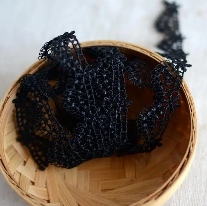 5 м/лот 1 см ширина 2016 августа новое поступление черная белая кружевная отделка