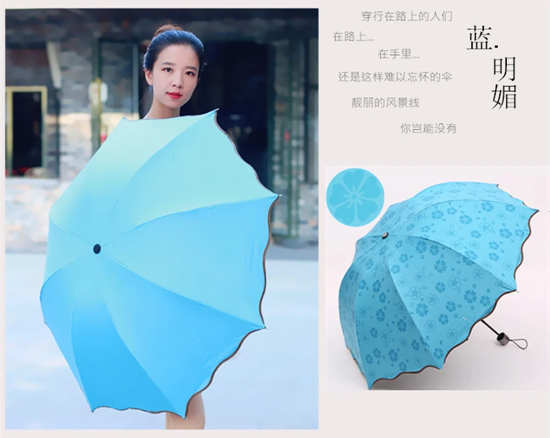 2017 бренд цветок зонт от солнца и дождя со складным зонтом большие женские зонты