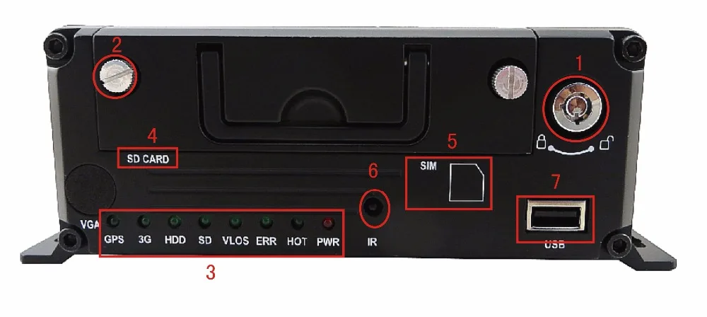 MDR8114 Бесплатная доставка 720p HD Автомобильный мобильный видеорегистратор 4 канала