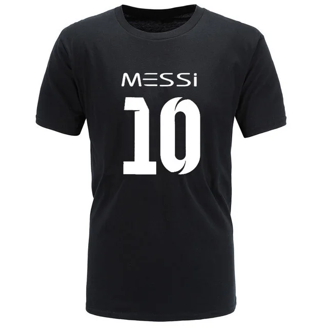 2018 мужская футболка брендовая Messi 10 футболки с принтом Летние повседневные