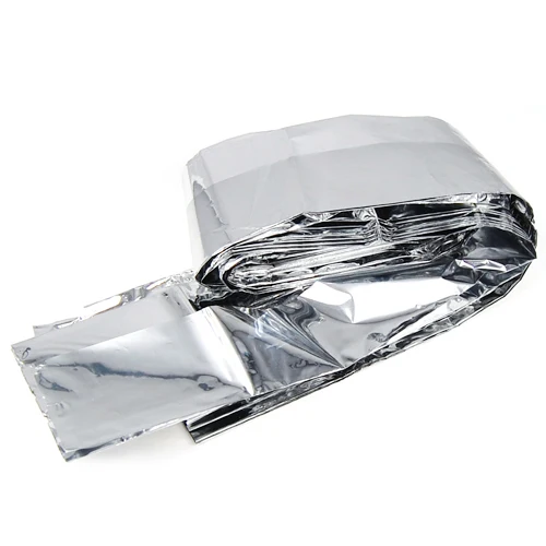 Хорошее предложение 10 шт фольгированное космическое одеяло аварийное