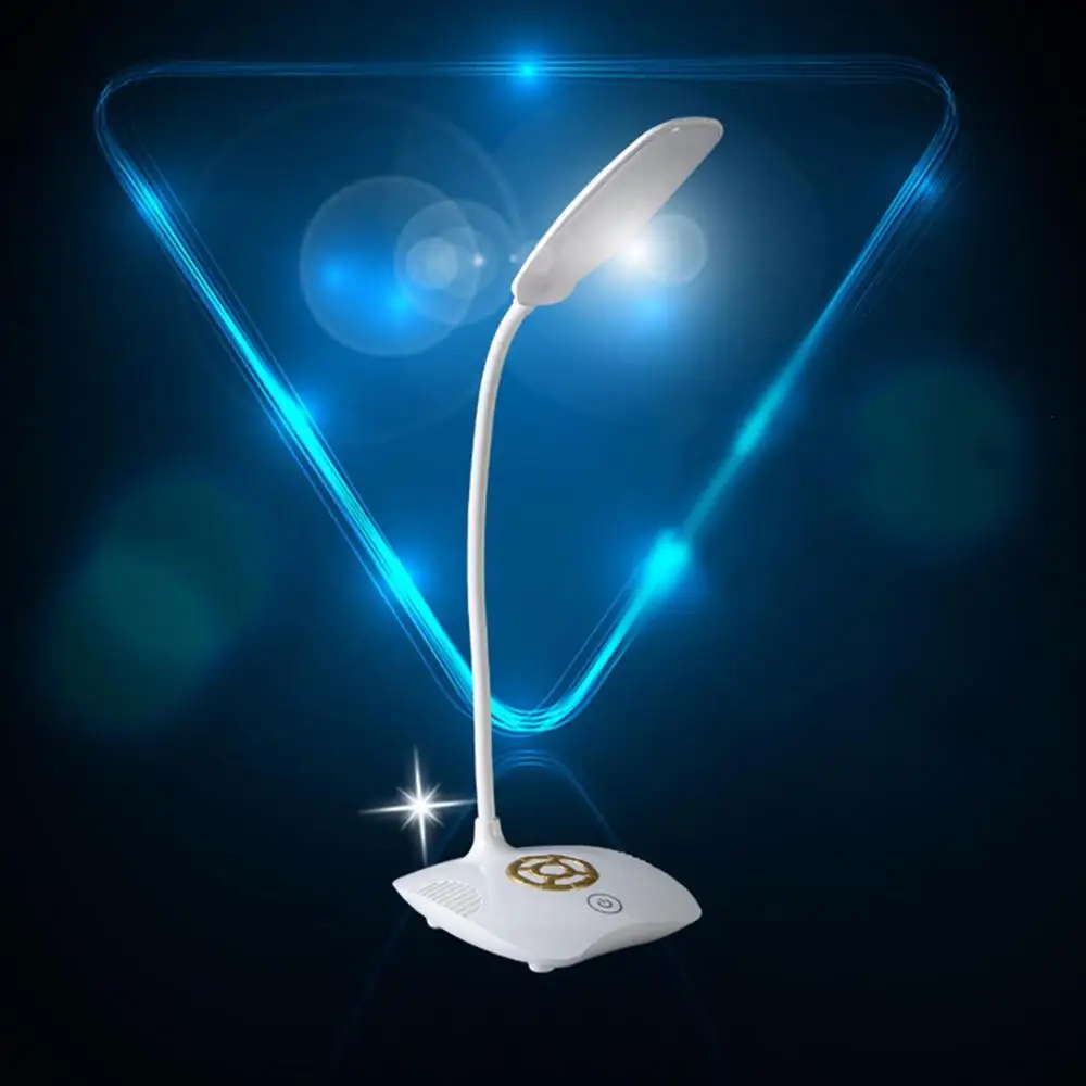 3 режима освещения Светодиодная настольная лампа Гибкая USB перезаряжаемая