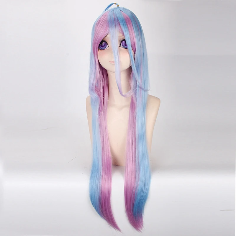 Женский парик для косплея NO GAME LIFE Shiro длинный прямой термостойкий синтетический