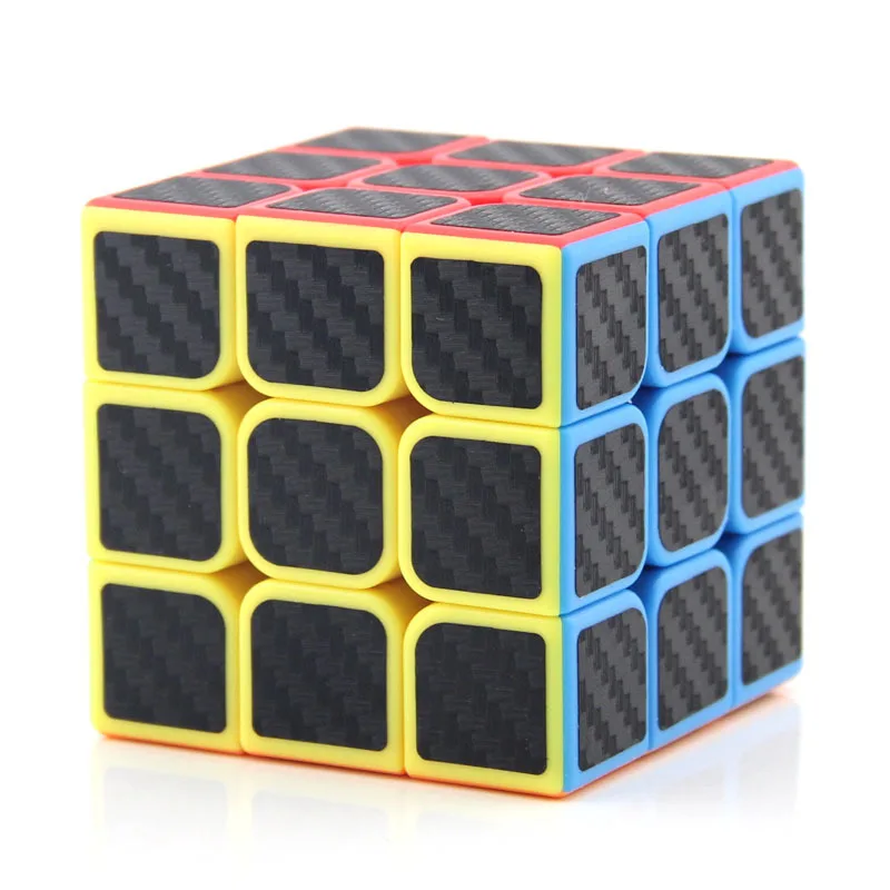 

MF3S 3x3x3 Carbon Fibre Sticker Speed Magic Cube Twist Puzzle Toy Brain Teaser 3D IQ Game ABS 3x3 Moyu 56mm Ultra-Smooth Colors