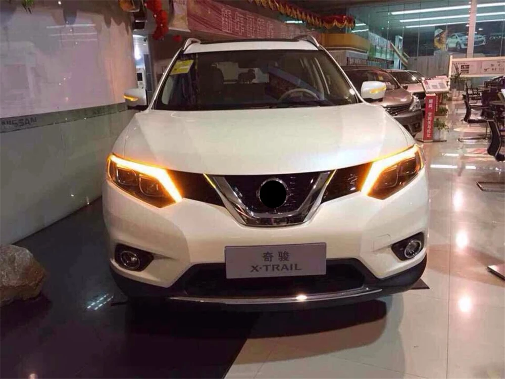 Автомобильный стиль светодиодный фары для Nissan X-Trail для XTrail Головной фонарь светодиодный объектив двойной луч H7 HID Xenon bi xenon объектив