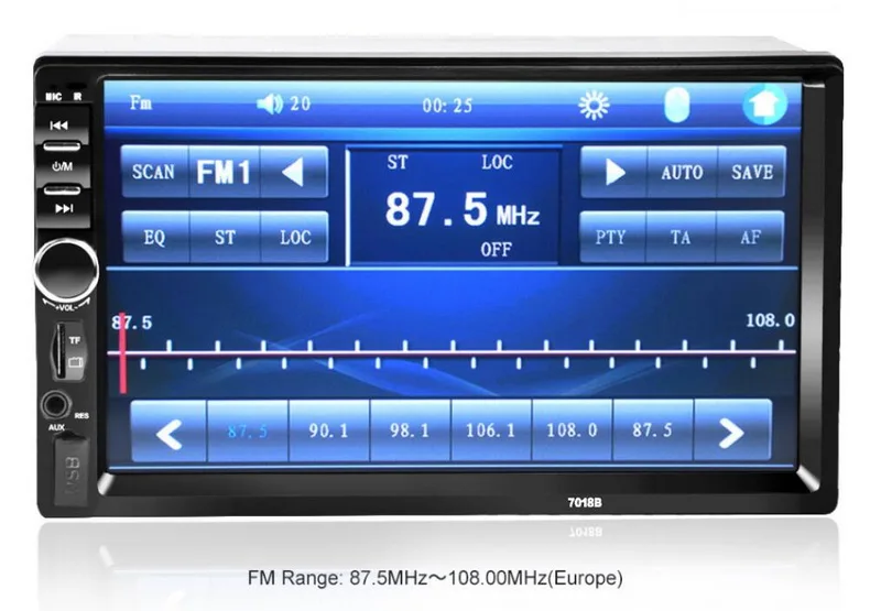 Магнитола Automagnitol Bluetooth Сенсорный в тире для Hands-free 2 Din HD стерео смартфон 7 ''MP4 экран MP3 автомобиль TF/USB блок Зеркало Ссылка автомагнитола