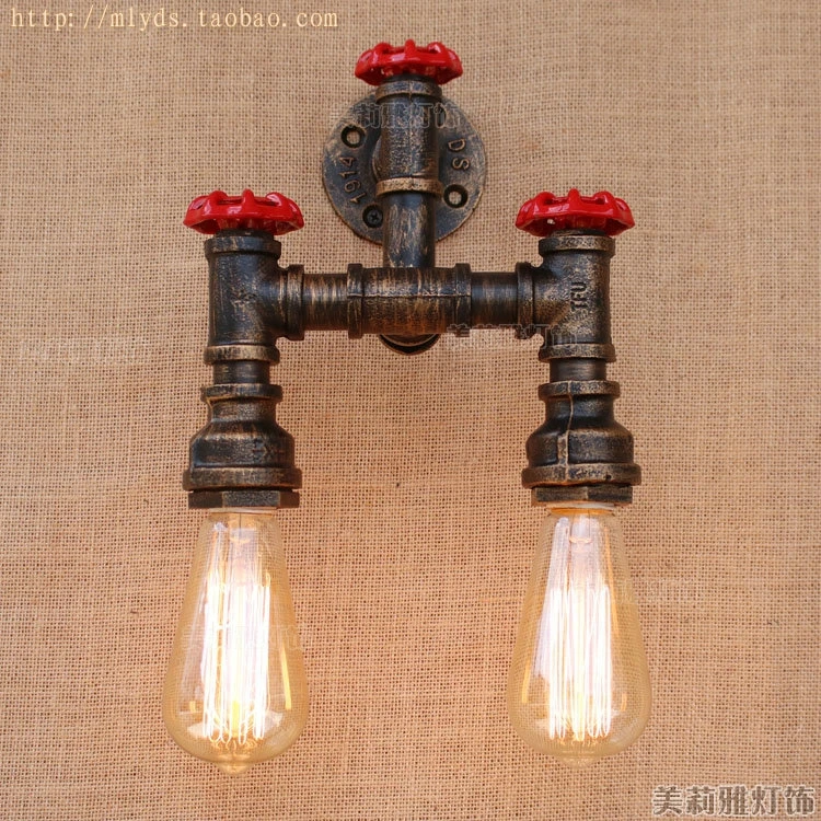 Винтажная настенная лампа в стиле ретро деревенский светильник на водопроводной