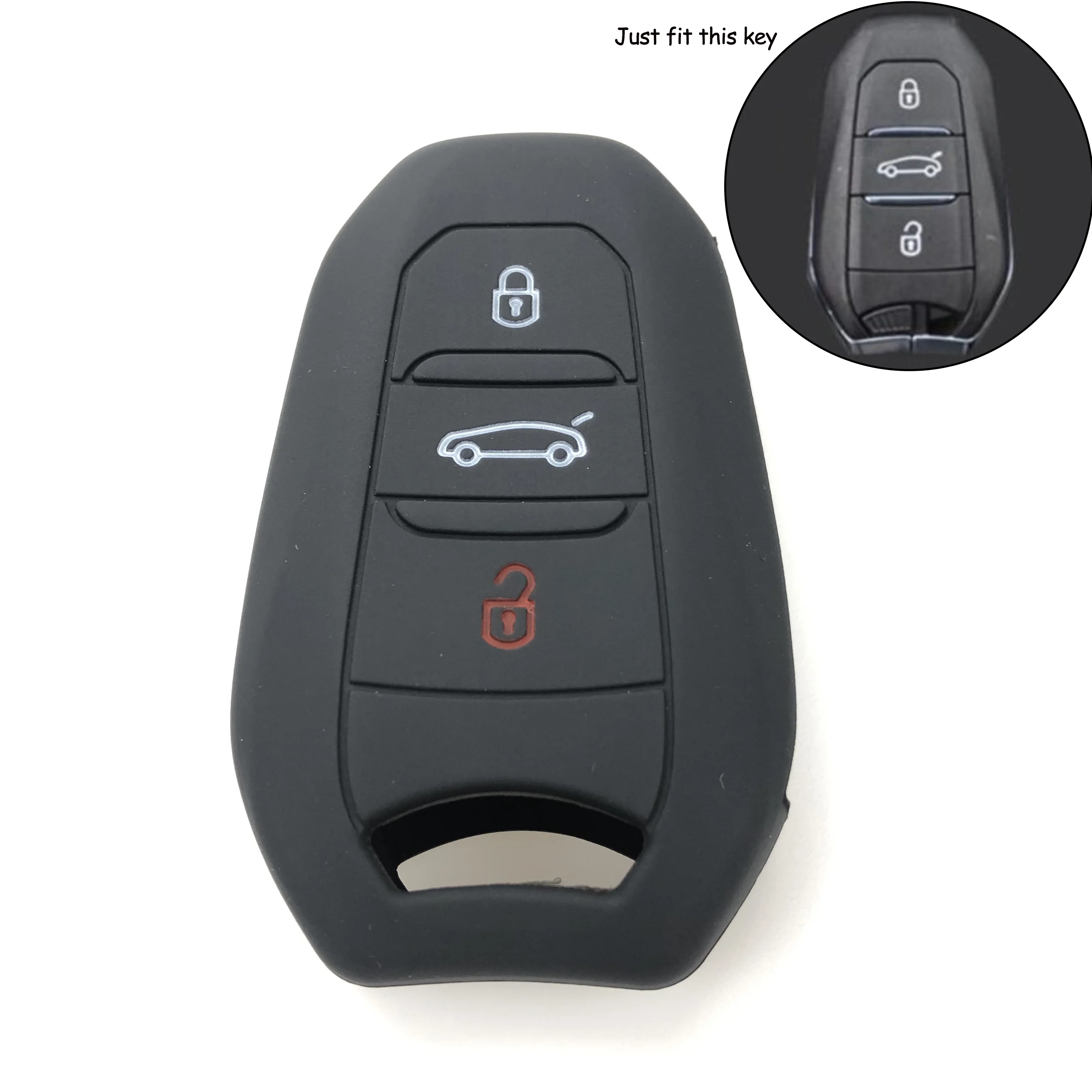 Силиконовый чехол для ключей брелок дистанционного управления Крышка Citroen C1 C2 C3 C4