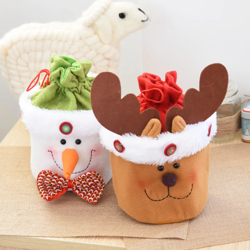 Рождество с изображением яблока/Подарочный пакет для дома в канун Рождества