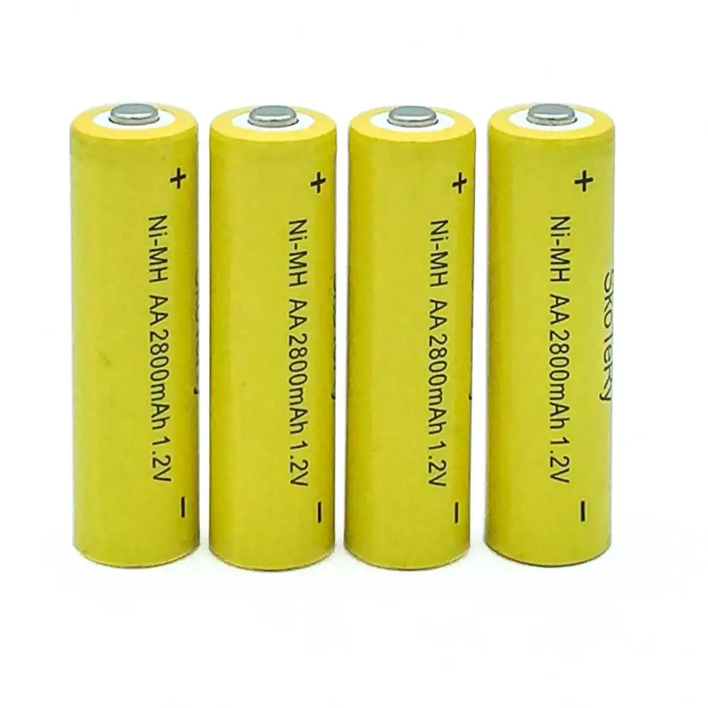 4 шт. перезаряжаемые батарейки AA 2800 мАч 1 2 в|aa battery|rechargeable batterybattery 2800mah |