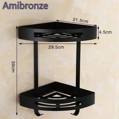 A Style Shelf only B701 серия Черная краска из нержавеющей стали, аксессуары для ванной комнаты, вешалка для полотенец, держатель для бумаги, мыльница, держатель для щетки, крючок для халата - Цвет: A Style Shelf only