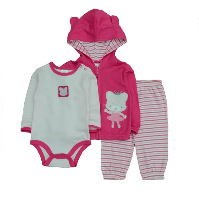 Для маленьких мальчиков одежда Костюмы комплект детской одежды; Roupa de bebe пальто боди; штаны хлопок с длинным рукавом Одежда для новорожденных девочек платье для девочки боди детская одежда одежда для новорожденных - Цвет: CSL3074