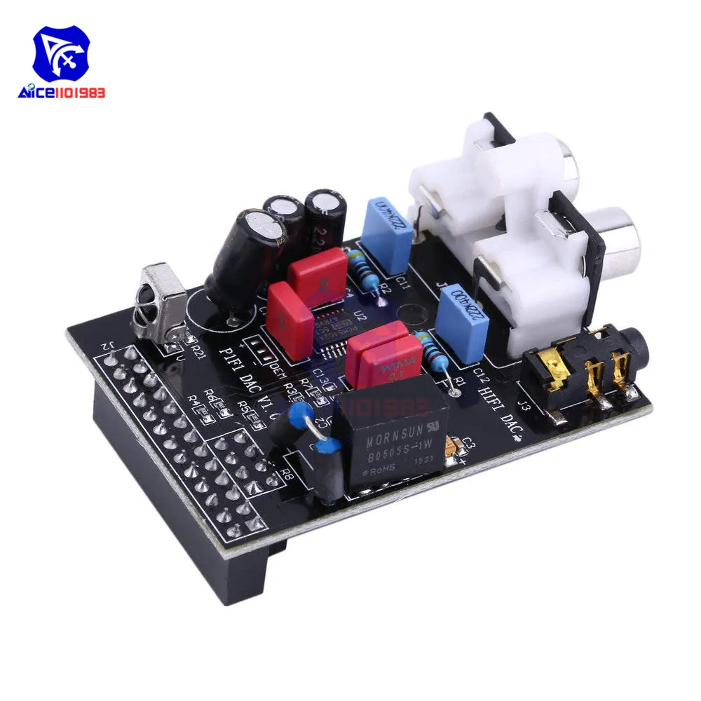 HIFI DAC аудио модуль звуковой карты PCM5102 I2S интерфейс 384 кГц Светодиодный индикатор