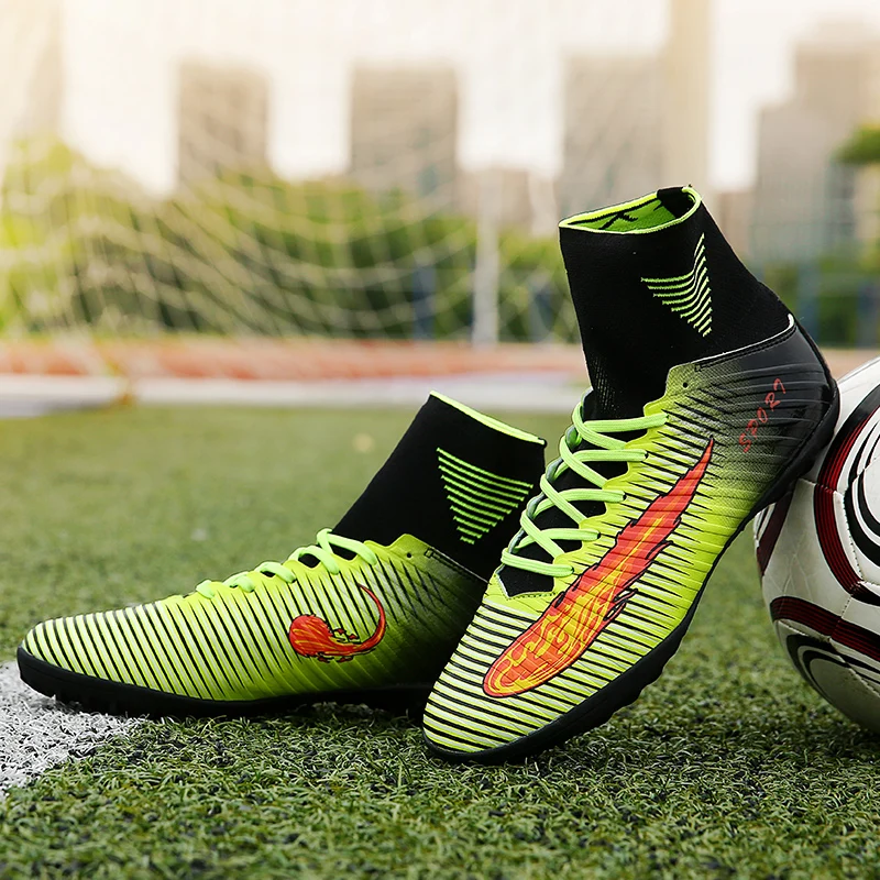 Новое поступление официальные мужские футбольные бутсы Superfly Flame TF CR7 высокие