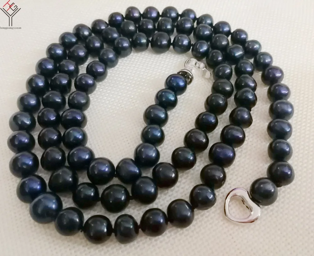 

Ожерелье женское из натурального пресноводного жемчуга, 8 Х9 мм, 127 см