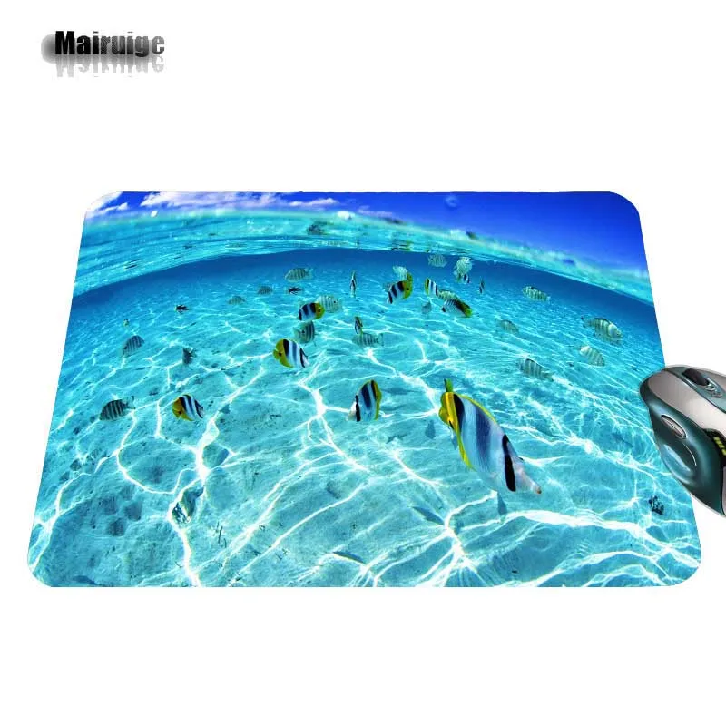 Mairuige 2017 Hot Sell Print Anti-slip Durable New Arrival Fashion Fish In Clear Computer Gaming Mouse Pad Gamer Play Mats | Компьютеры и