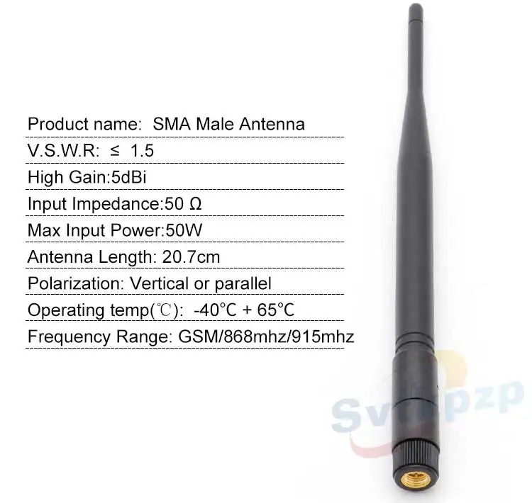 2 шт. 5dBi GSM антенна UMTS всенаправленная SMA Мужской 868 МГц 915 МГц антенны внешний усилитель 900 МГц модем антенны универсальные