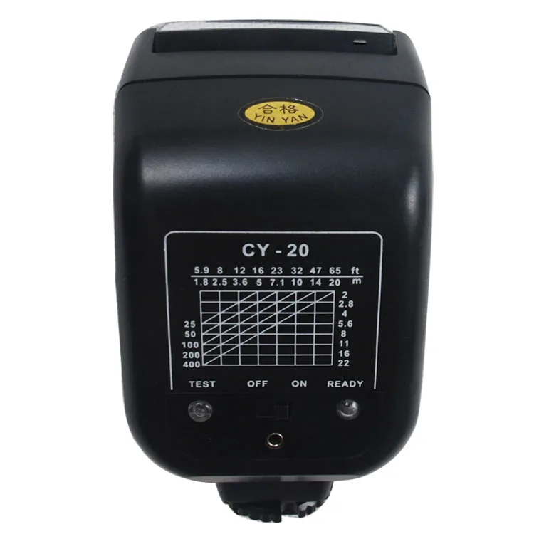 YINYAN CY-20 CY20 Горячий башмак вспышка с 2 5 мм PC порт синхронизации для Can & n E S M 5D 7D 60D 10D