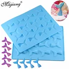 Силиконовая форма Mujiang с хвостом русалки, 16 полостей, формы для шоколада, конфет, желе, детские украшения для тортов на день рождения