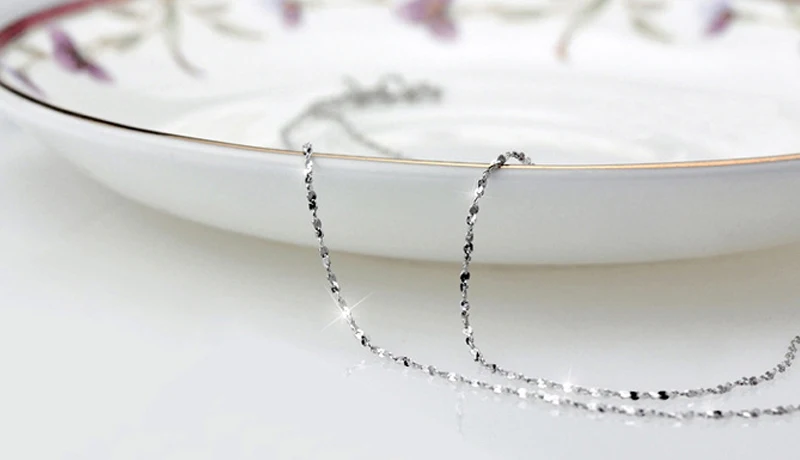 Оптовая продажа подлинное серебро 925 Рождественский подарок 45 см 18 &quotЭлегантное