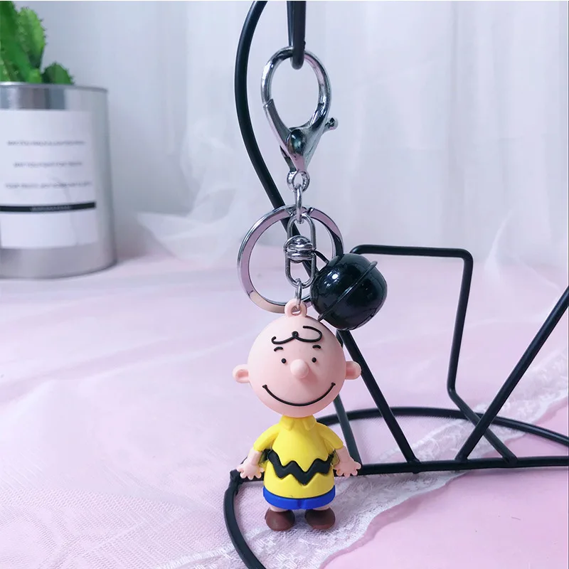 Высокое качество 2019 новый милый мультфильм Charlie коричневый брелок для дам