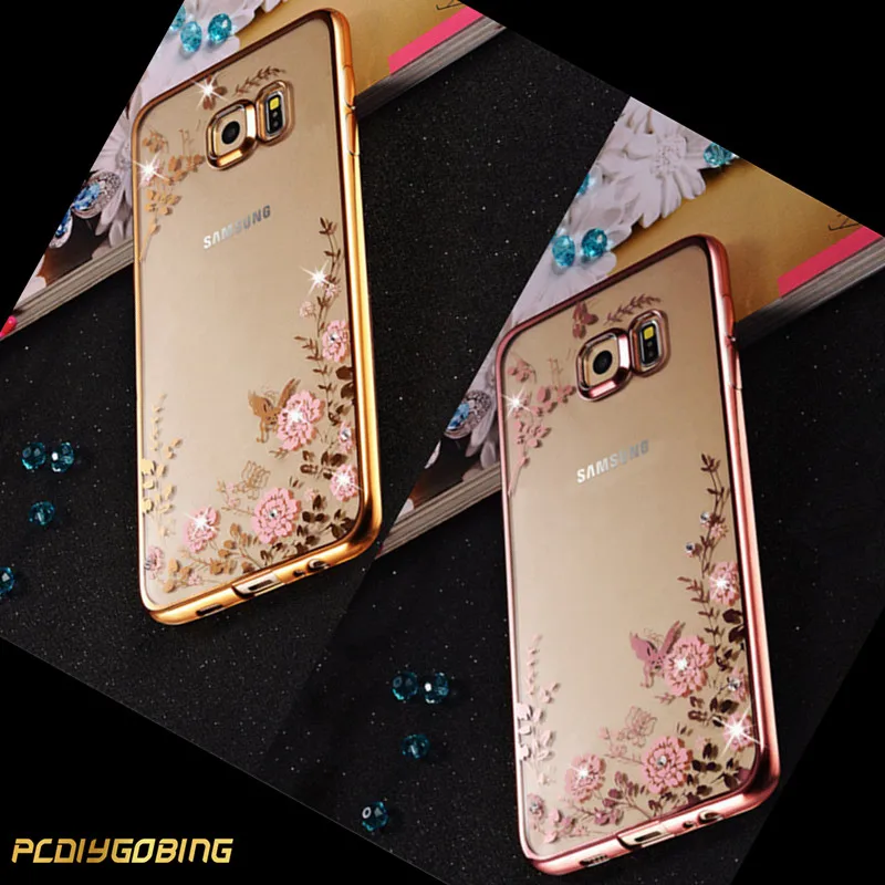 PDGB мягкий чехол для Samsung Galaxy S6 S7 Edge S8 S9 S10 Plus S10e Note 8 9 10 Pro прозрачный с цветами |