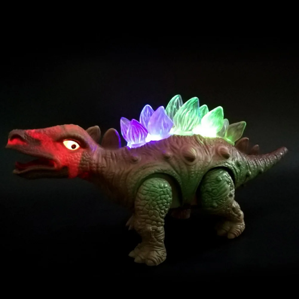 

Walking Roaring Light Dinosaur Toy for Children with Light collectible model Electric Toy for children boy Girls