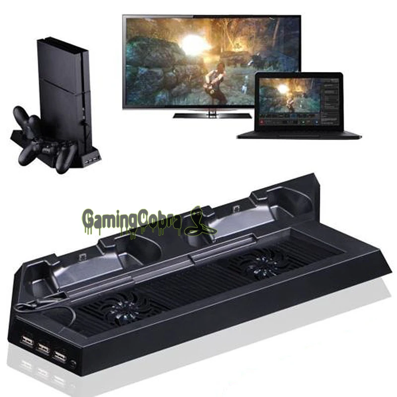 

eXtremeRate Vertical Stand Cooling Fan Dual Charging Station for PS4