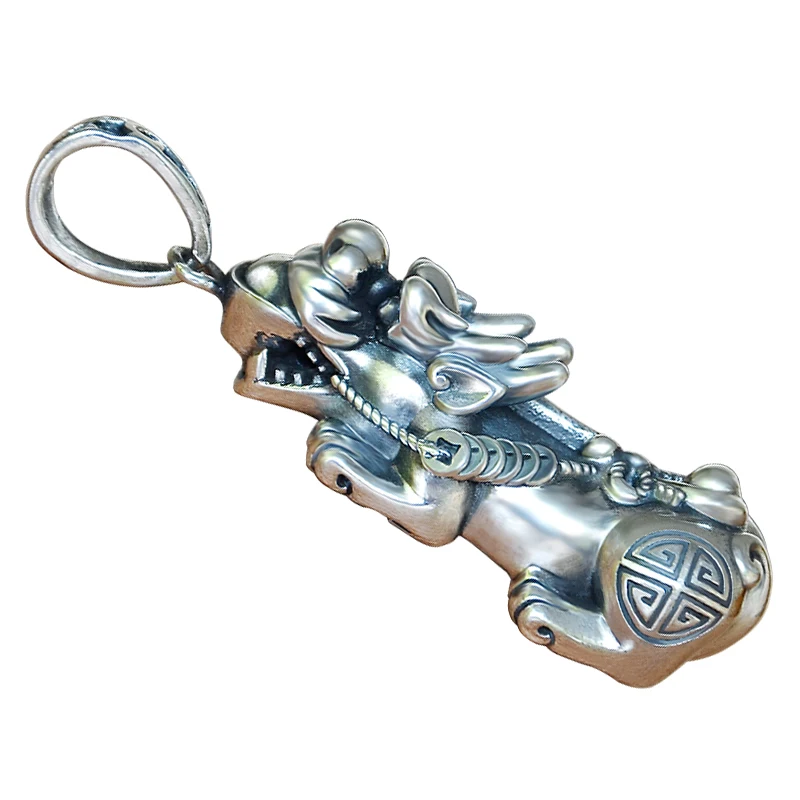 Подвеска BOCAI из серебра пробы подвеска с изображением бога зверя однотонная на