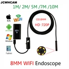 Камера-Эндоскоп JCWHCAM 1357 м, Wi-Fi, Android 720P, бороскоп для Iphone, водонепроницаемая