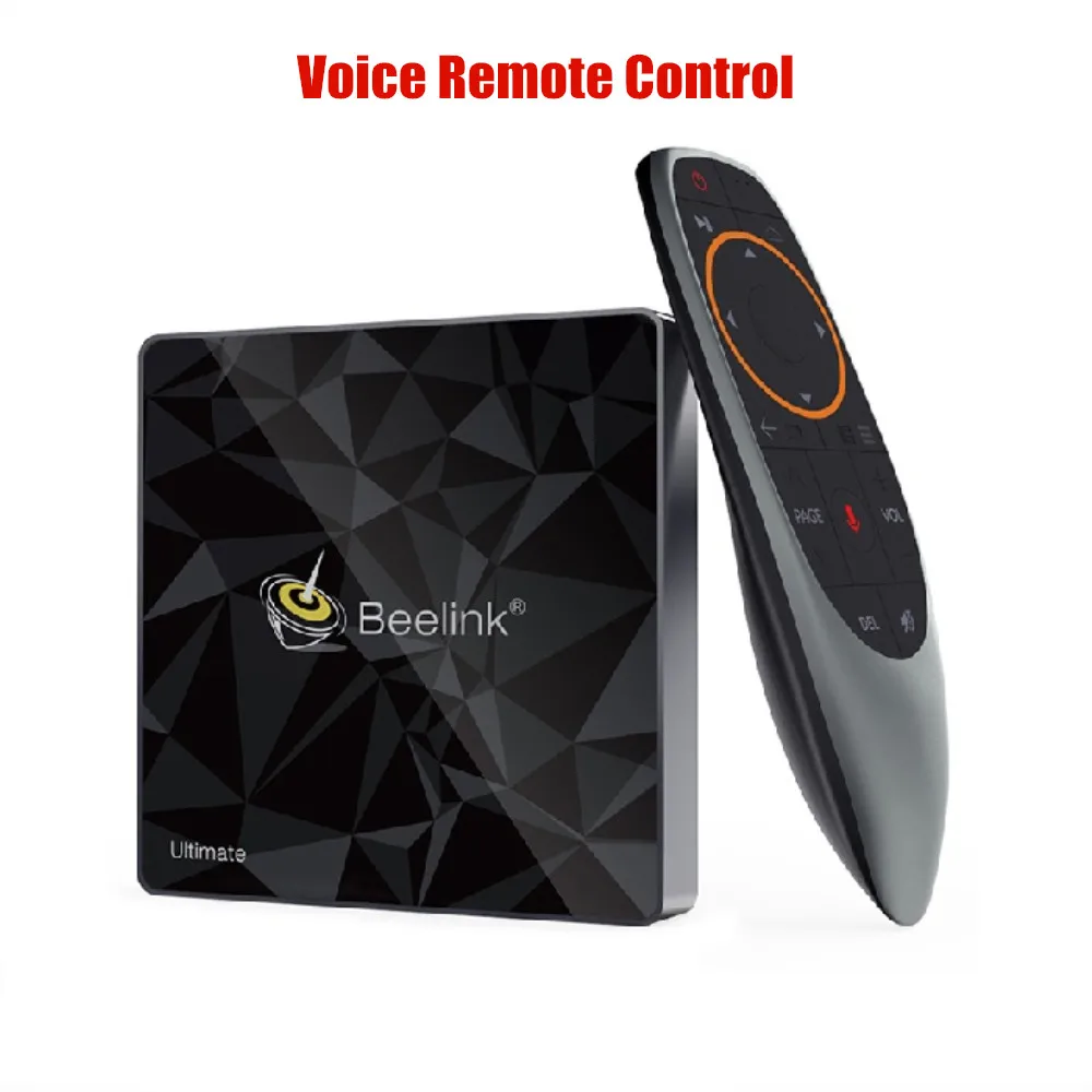 Voice Remote Control Смарт-ТВ-приставка Beelink GT1 Ultimate Amlogic S912 Восьмиядерный процессор 3 ГБ+ 32 ГБ Android 7,1 Голосовое управление ТВ-приставка BT 2,4G+ 5,8G Wifi 1000M - Цвет: Voice Remote Control