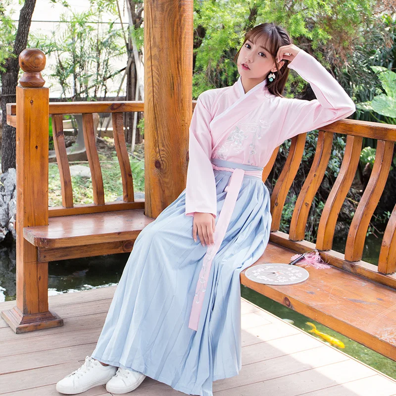 Этнические элементы Hanfu Женская Фея Китайский элегантный свежий Улучшенный
